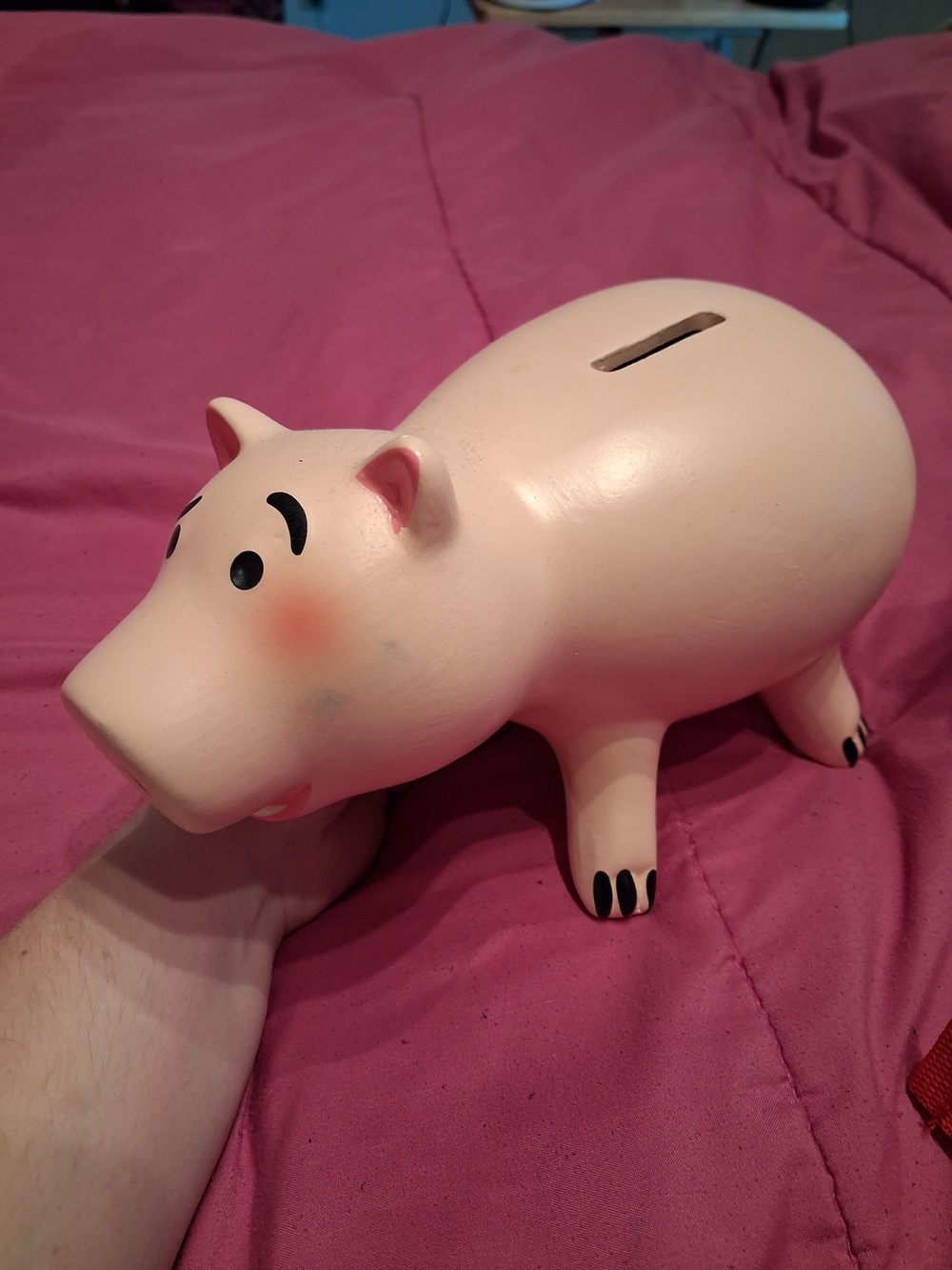 Toy Story, HAMM, Pink Piggy Bank Coin Bank for Kids - Picture 2 of 3